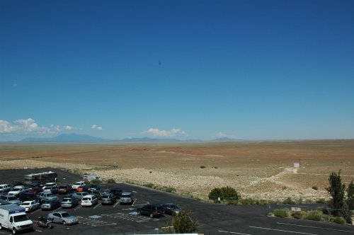 The view from the Meteor Crater, looking out on to the desert. Arizona (2007)