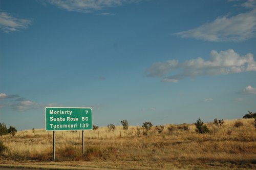 Some of the places in America have really nice names… near Santa Cruz there was a place called 'Half moon bay'. New Mexico (2007)
