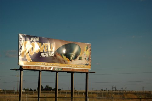 We drove near Roswell, the famous town associated with UFO crash landing we didn't have time to stop unfortunately. New Mexico (2007)