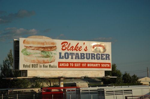 Burgers… my brother ate a lot of these… the girlfriend and myself had a lot of sea food instead as it was really cheap and great quality compared to the laughable seafood you get in England. New Mexico (2007)