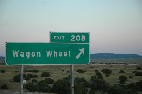 Yep, there is a place called Wagon Wheel! Mmmmmmm, Wagon Wheels, they were nice. New Mexico (2007)