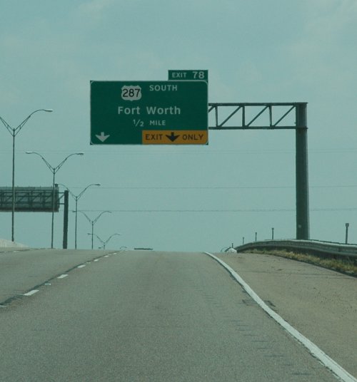 Heading towards Fort Worth. Texas (2007)