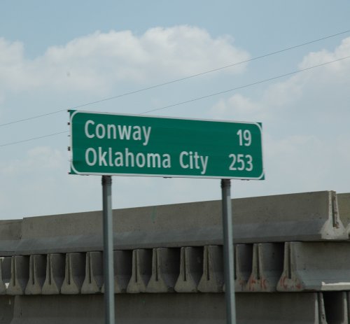 We stopped off for the night in Amarillo, Texas… and the next day heading towards Oklahoma City… which was a few miles away. Texas (2007)
