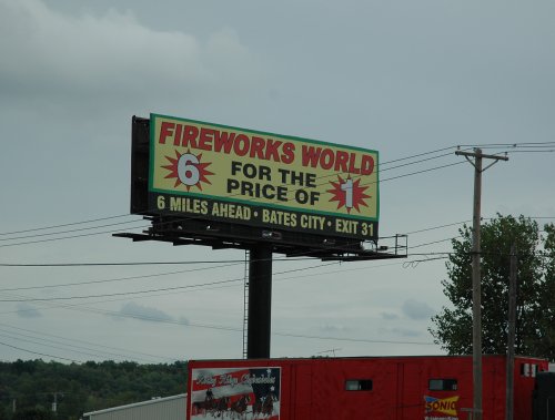 Now that's a bargain. Why didn’t they just make each firework a sixth of the price? Kansas (2007)