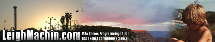 Leigh Machin, Games Programmer, Website Development and Games Programming